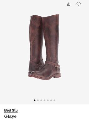 BED|STU Glaye Tall Riding Boots - Dark Brown